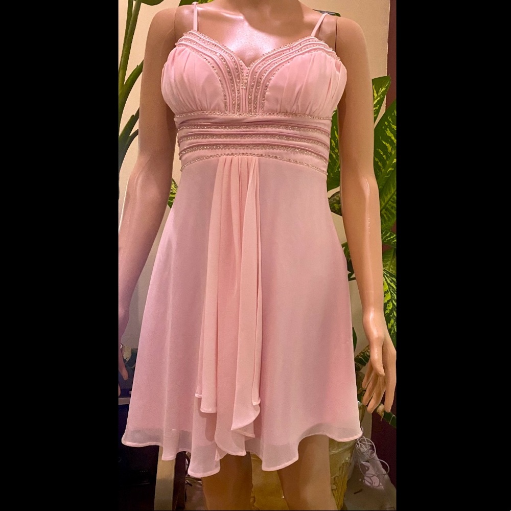 Viore Chifon Studded Formal Dress M